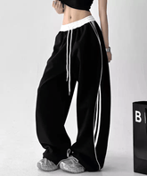 Scimitar Stripe Wide‑Leg Track Pants - COPPING THREADS - CT Select